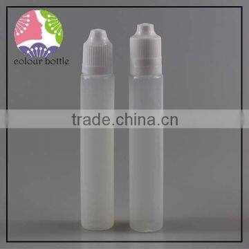 30ml PE pen shape unicorn bottle for e-cigarettes oil