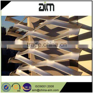 pvdf coated expanded metal facade wall