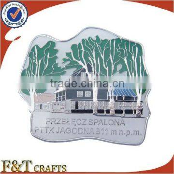 promotional custom made soft enamel metal badge