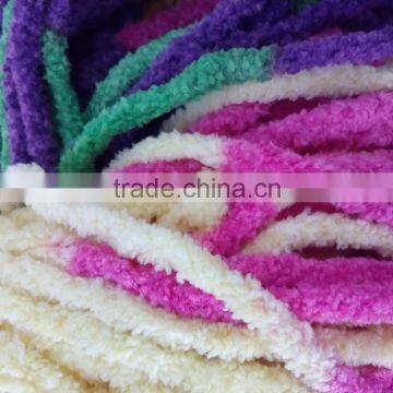 1/0.8Nm chenille yarn for knitting carpet