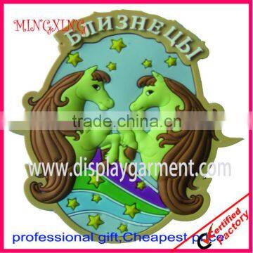 pvc promotion fridge magnet, soft PVC badge