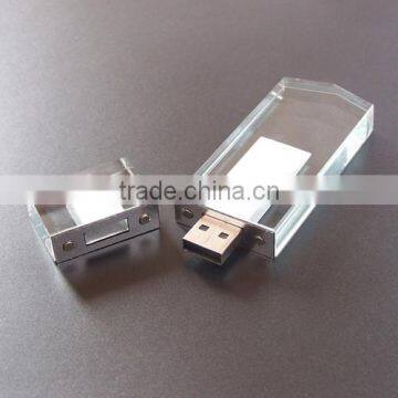 Hot sale free sample Crystal Usb flash drive,Crystal Usb