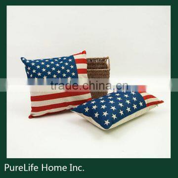 SZPLH National Flag Series of US Printed Canvas Cushion