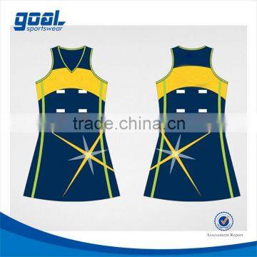 Top quality factory price latest cheap sublimation netball dress                        
                                                Quality Choice