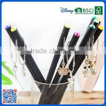 High Quality Black Wood Pencil Without Eraser With Hanging Drop
