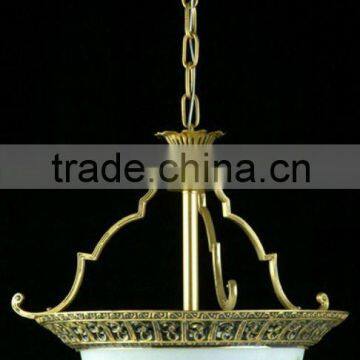 Euro style glass pendant light