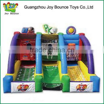 great fun inflatable sports bouncer with basketball goal hoop