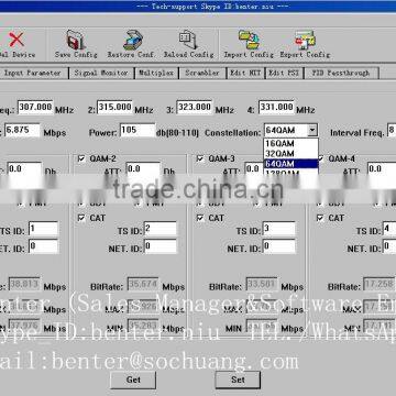 6*DVB-S2 to 4 QAM TransModulator With MUX-Scrambler(6*DVB-S/S2+6*ASI In,4*DVB-C RF Out) photo-5