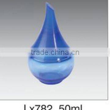 50ml blue special-shaped perfume glass bottle