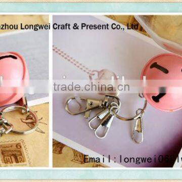 small bell shaped keychain metal/souvenir keychain/coin keychain