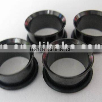 Black Titanium Plated Flesh Tunnel