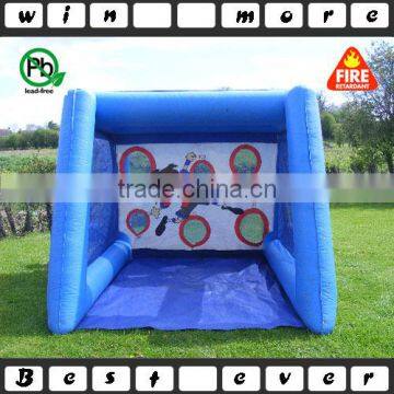 PVC penalty pitch inflatable football pitch soccer goal game with score holes,inflatable football tunnel mini soccer pitches