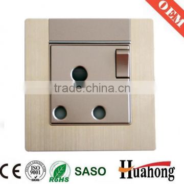 High quality Aluminium 15A wall Power socket