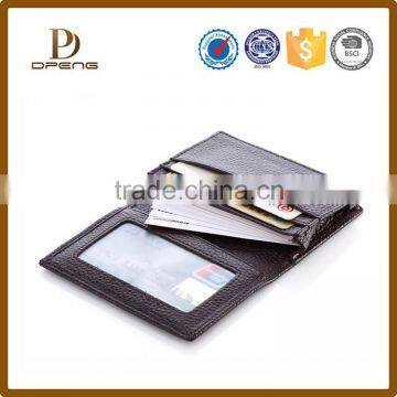 factory pice portable pocket business card holder leather id card holder