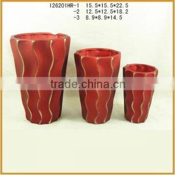 Various sizes garden decoration antique ceramic flower pots