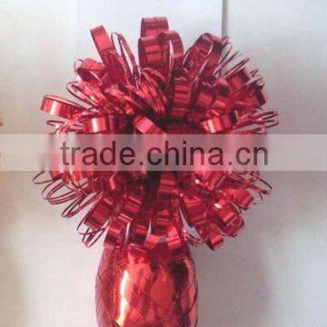 HOT SALE 5" Red Foil Gift Bows and Ribbons for Gift Package Decorations