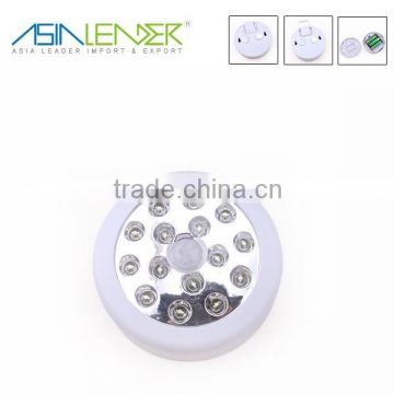 New 15 led round shape indoor motion sensor light