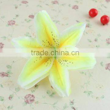 High quality yellow calla lily flower head silk flower head