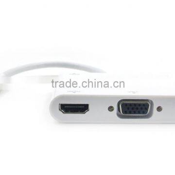 Mini DP1.2 to VGA and HD MI With Audio Adapter photo-3