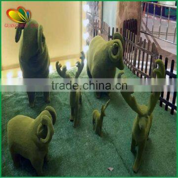 Garden Decoration Artificial Topiary Animal Flocking Craft Animal
