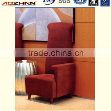 latest red design wooden high back sectional sofa for hotel used