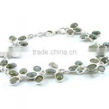 Sterling Silver Bracelet Semiprecious Bracelet K4496 pearl braclet