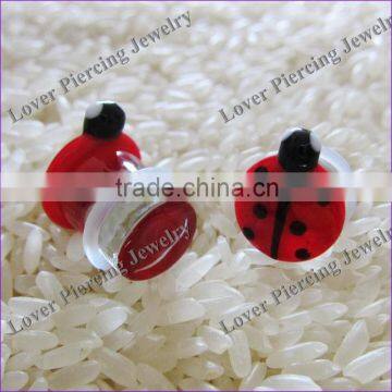 Fashion Design High Polish Pyrex Glass Custom Ear Gauges Plugs [GB-830]