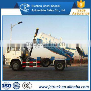 Exports to the Middle East 4cubic howo vacuum sewage suction truck for hot sale