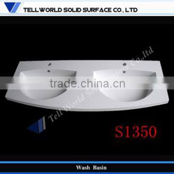 TW 2015 solid surface basin commercial toilet hand wash basins