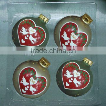 lovely heart shaped christmas decorations glass crafts