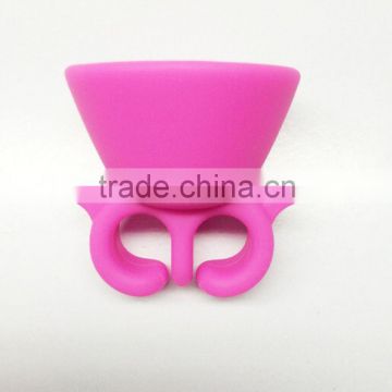 Wholesale Fashion Shape customized logo Silicone Stand For nail polish bottle