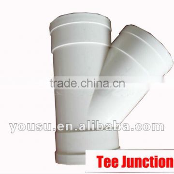 three way pipe fitting for drain pipe