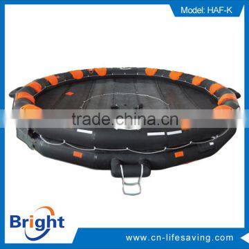 solas approved open reversible inflatable life raft