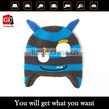 Custom design popular cute comfortable knitted animal hat wholesale