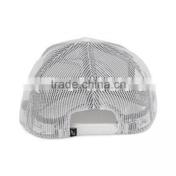 2016 OEM/ODM Simple 3D Embroidery Stars Logo White Custom Mesh Trucker Cap Bulk photo-3