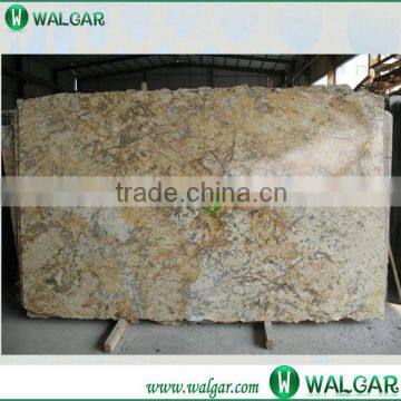 Silk giallo granite slab