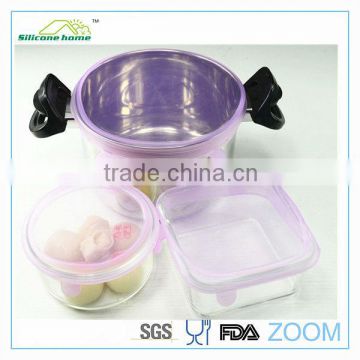 Flexible silicone stretch lid for kitchen tool