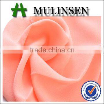 Shaoxing Mulinsen woven polyester pure dyed fabric chiffon georgette