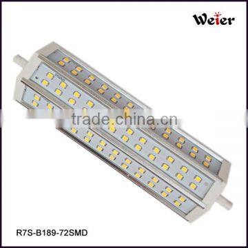 R7S 189mm 15W Led R7S 85-265V AC Led Lamp 72SMD Made in China