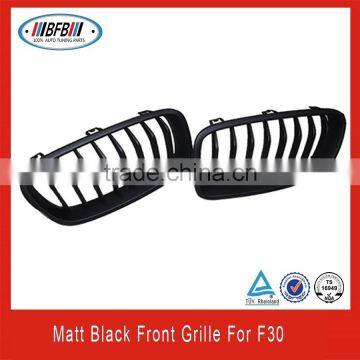 Matt Black Mesh Grill Front Gille Fit For BMW F30 3 series