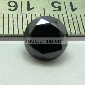 LOOSE MOISSANITEs JET BLACK ROUND EXCELLENT