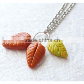 Alloy Leaves Fashion Pendant KSLN0009