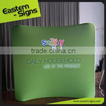 Tradeshow Display Exhibition Tension Fabric Curved Aluminium Tension Fabric Display Frame