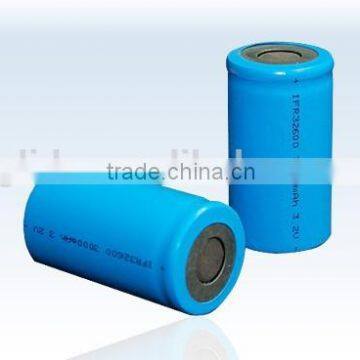 Leading Battery Factory 32600 3000mAh li-ion Battery with CE,ROHS,UL certificates