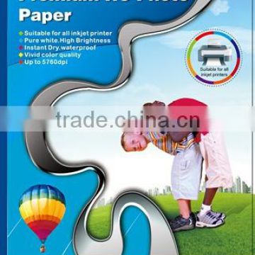 Microporous premium glossy RC photo paper,High glossy inkjet photo paper (cast coated)