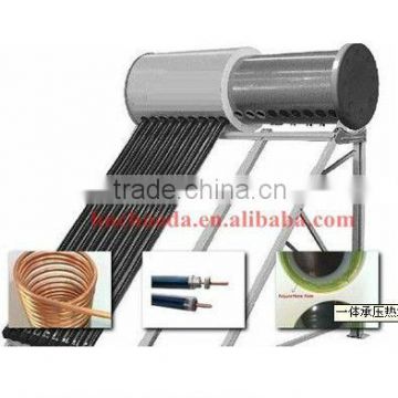 powerful compact pressure solar water heater with copper coil