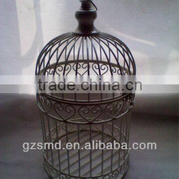 Antique metal bird cage