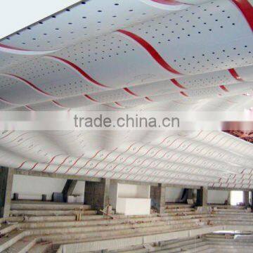 Bolivia music hall - bird pattern wave aluminum false ceiling panel