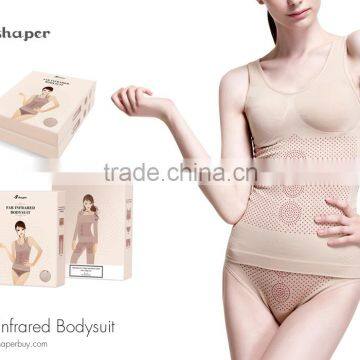 S-SHAPER Far Infrared Underwear Seamless Slimming Underbust Bodysuits