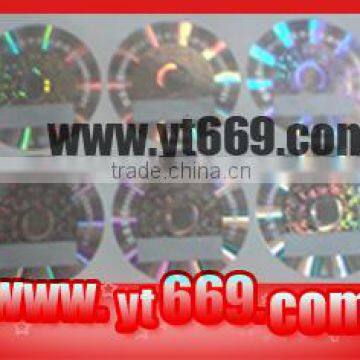 high quality hologram scratch label